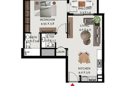 1 bedroom apartment